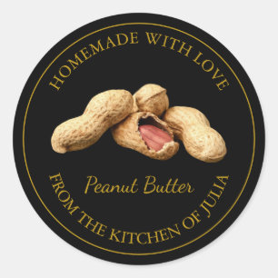 Homemade Peanut Butter Label   Black