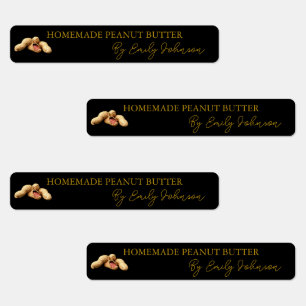 Homemade Peanut Butter Thin Label