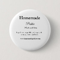 Homemade pickles made with love add text website