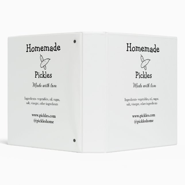 Homemade pickles made with love add text website binder (Background)