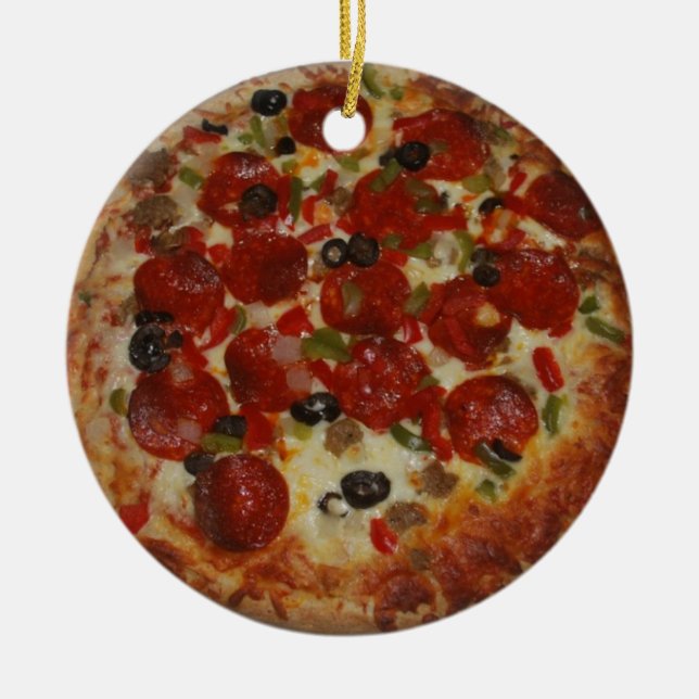 Homemade Pizza One Sided Ornament (Front)
