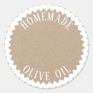 Homemade Product Rustic Vintage Heart Craft Label