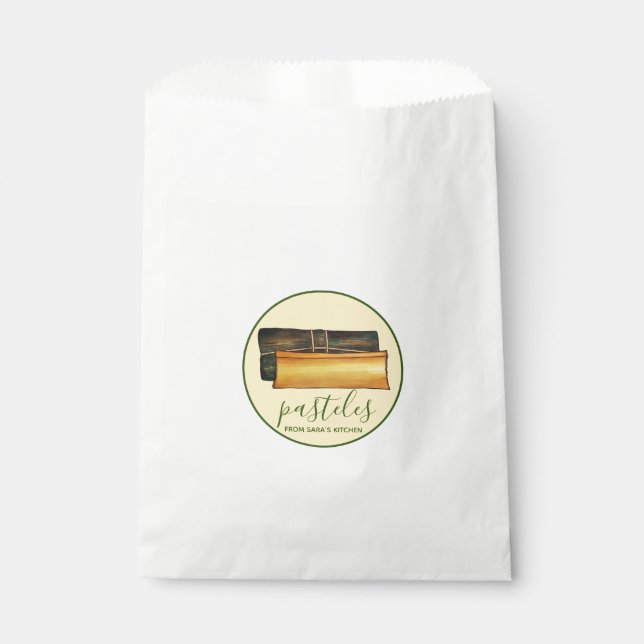 Homemade Puerto Rican Pasteles From the Kitchen of Favour Bag (Front)