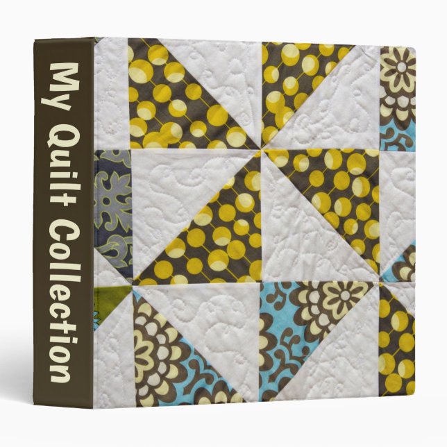 Homemade Quilt Pattern  Binder (Front/Spine)