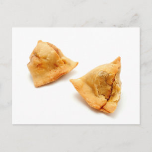 Homemade samosas postcard