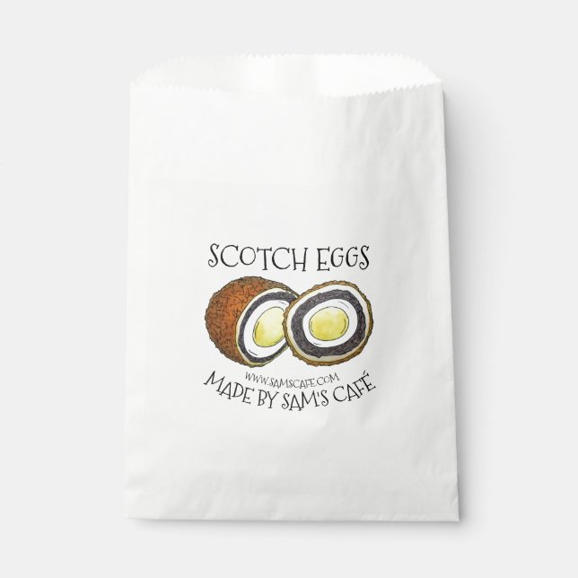 Homemade Scotch Eggs UK British Snack Food Favour Bag (Front)
