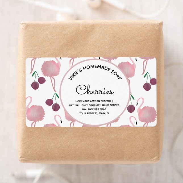 Homemade Soap Business Cherries Watercolor  (Insitu)