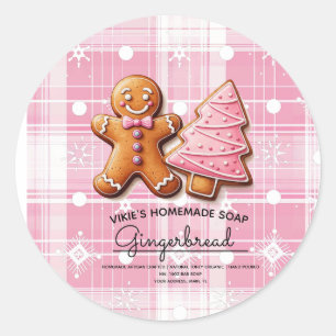 Homemade Soap Business Cookies Christmas Label