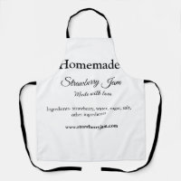 Homemade strawberry jam made with love add text we
