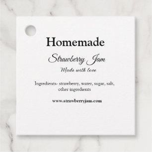 Homemade strawberry jam made with love add text we favour tags
