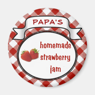 Homemade Strawberry Jam Magnet