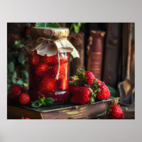 Homemade strawberry jam 
