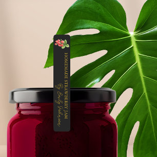 Homemade Strawberry Jam Thin Label