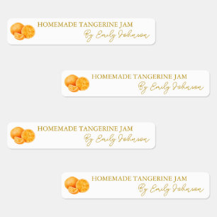 Homemade Tangerine Jam Thin Label