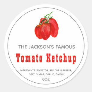 Homemade Tomato Ketchup   Sauce  Label