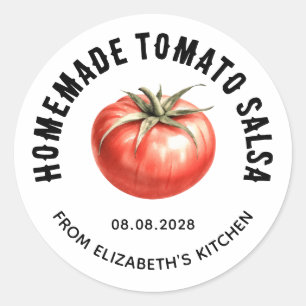 Homemade Tomato Salsa canning label