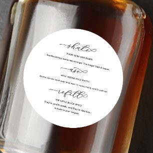 Homemade Vanilla Extract Instructions Label
