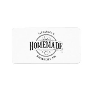 Homemade Vintage Personalized Labels