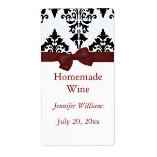 Homemade Wine Label