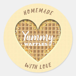 Homemade with love classic round sticker