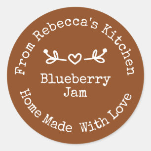 Homemade with Love Clay Jam Canning Label