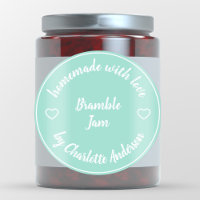 Homemade with Love | Heart Modern Jam Mint Green