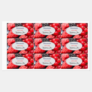 Homemade with love jam fresh fruit photo