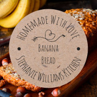 Homemade with Love Kraft Paper |  Baked Goods