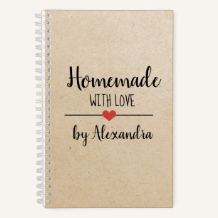 Homemade with love kraft recipe  notebook