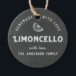 Homemade with Love Limoncello Modern Chalkboard Favour Tags<br><div class="desc">Custom-designed limoncello favour/gift tags featuring personalized text/gift message on chalkboard style background.</div>