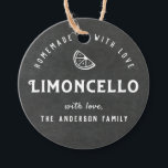 Homemade with Love Limoncello Modern Chalkboard Favour Tags<br><div class="desc">Custom-designed limoncello favour/gift tags featuring personalized text/gift message on chalkboard style background.</div>