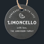 Homemade with Love Limoncello Modern Chalkboard Favour Tags<br><div class="desc">Custom-designed limoncello favour/gift tags featuring personalized text/gift message on chalkboard style background.</div>