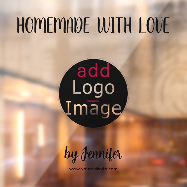 Homemade With Love Modern Professional Custom  Window Cling (Sheet 2)