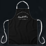 Homemade with Love my Kitchen Personalized Apron<br><div class="desc">Let's get baking. Customize the Name on this personalized apron. Seen here in red with white typography in a stylish treatment. Encourage the sweet baker in your life, a small business bakery owner with a special gift. Perfect for baking those yummy goodies, treats, cakes, cookies and more. Featuring the words...</div>