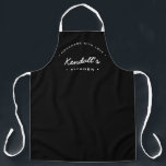 Homemade with Love my Kitchen Personalized Apron<br><div class="desc">Let's get baking. Customize the Name on this personalized apron. Seen here in red with white typography in a stylish treatment. Encourage the sweet baker in your life, a small business bakery owner with a special gift. Perfect for baking those yummy goodies, treats, cakes, cookies and more. Featuring the words...</div>