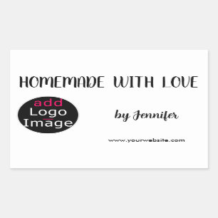 Homemade With Love Professional Customizable Logo Sticker