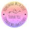 Homemade with Love | Rainbow Kraft Paper Thank You