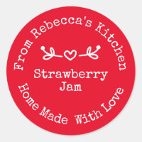 Homemade with Love Red  |  Strawberry Jam Canning 
