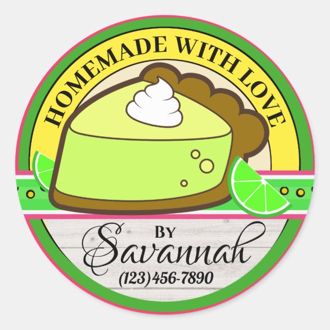 Homemade With Love Sticker (Front)