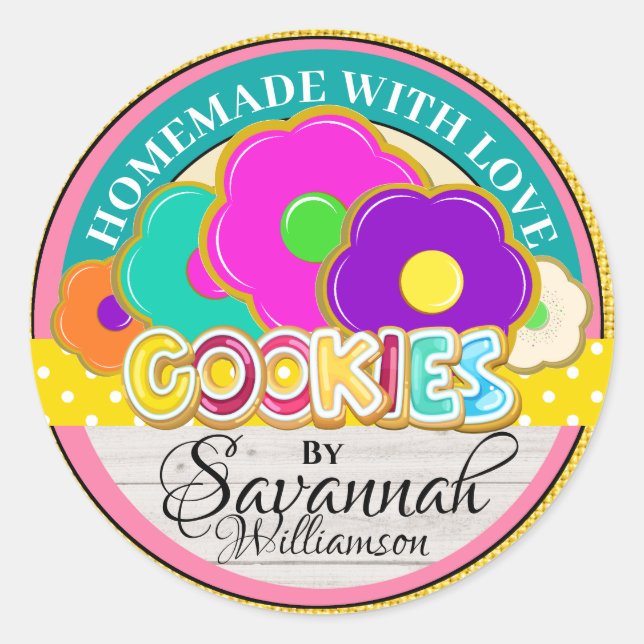 Homemade With Love Sticker (Front)