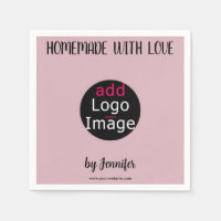 Homemade With Love Stylish Custom Dusty Rose Pink