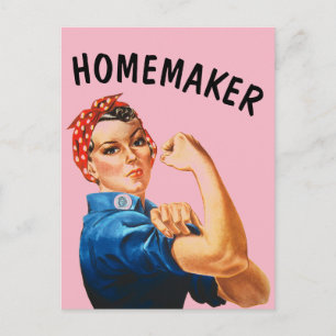 HOMEMAKER RETRO ROSIE THE RIVETER POSTCARDS