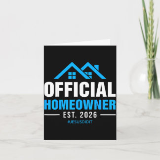 Homeowner est 2026 new home owner housewarming card