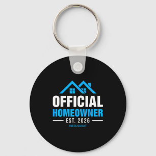 Homeowner est 2026 new home owner housewarming keychain