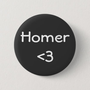 Homer 2 Inch Round Button