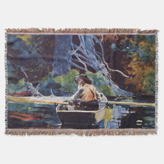 Homer - Adirondack Guide Throw Blanket (Front)
