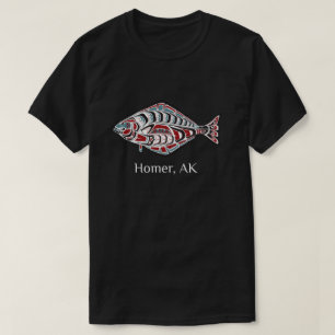 Homer Alaska Native American Halibut Fishermen Gif T-Shirt