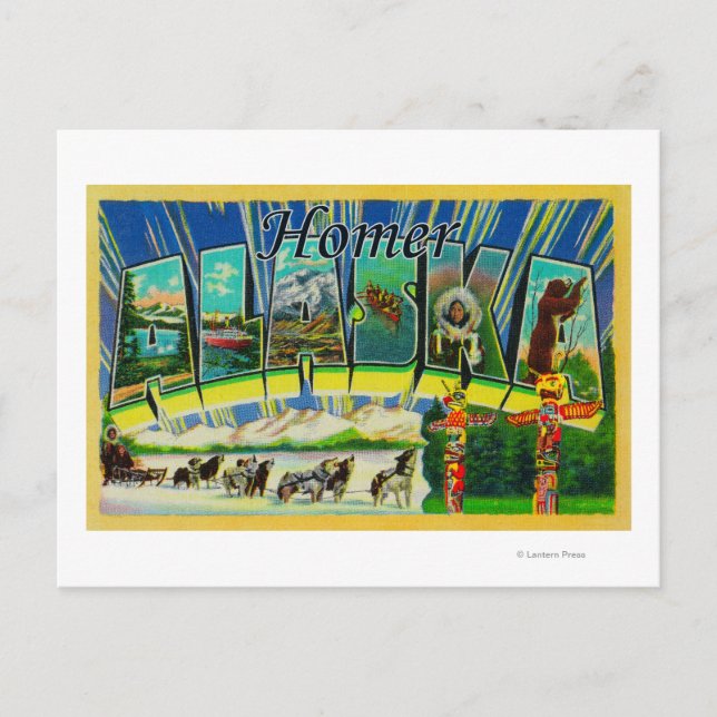Homer, AlaskaLarge Letter ScenesHomer, AK Postcard (Front)