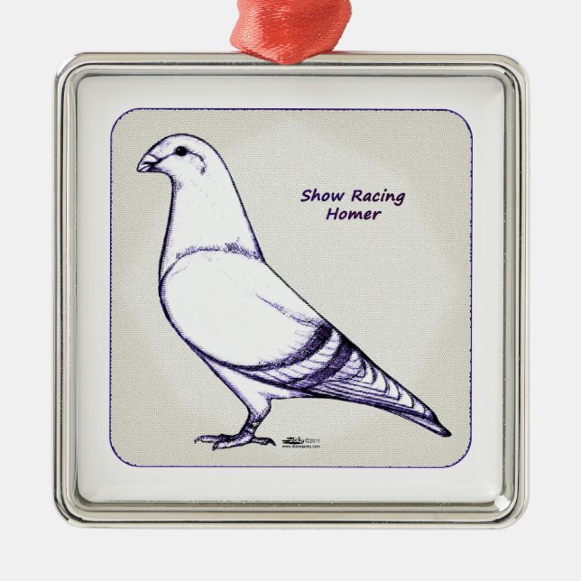 Homer Design Metal Ornament (Front)