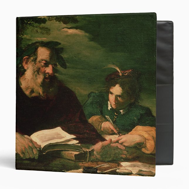 Homer Dictating his Poem Binder (Front/Inside)